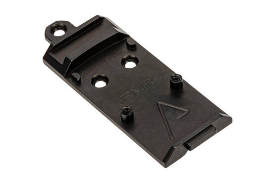 Agency Arms AOS Glock Slide Optic Cover Plate for Trijicon RMR. Forward Sight cut.
